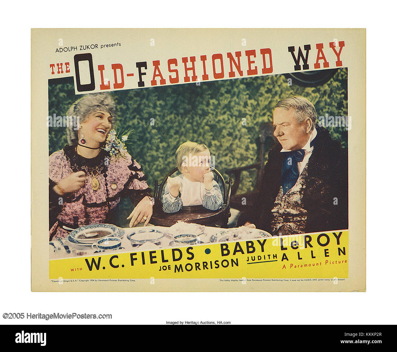 The Old-Fashioned Way è un film del 1950 che segue una storia romantica e comica. Presenta una trama classica ambientata in un'epoca precedente, che cattura il fascino e l'umorismo di un tempo passato. Foto Stock