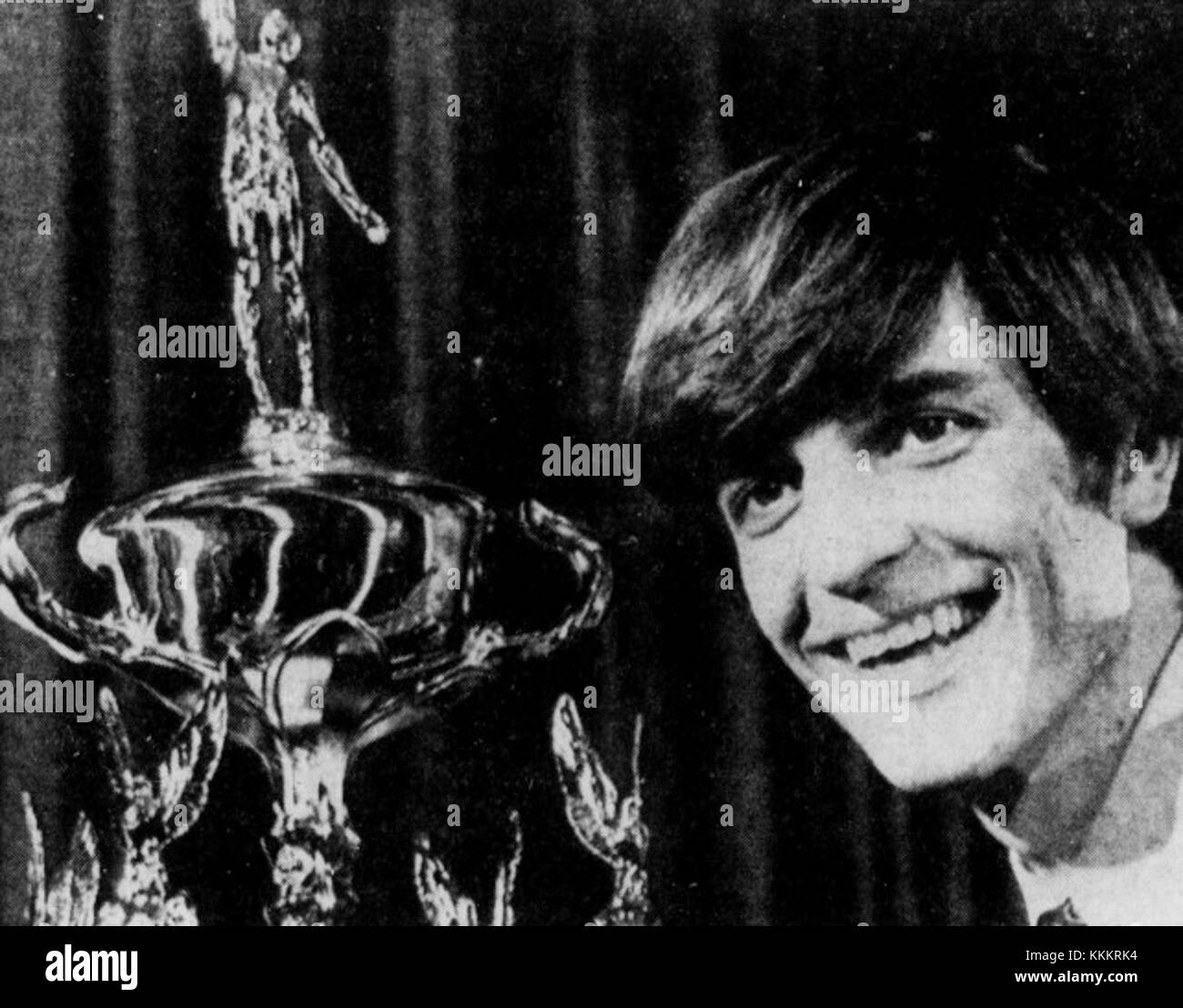 Pete Maravich, noto per le sue incredibili abilità nel basket, è stato nominato UPI Player of the Year. I suoi eccezionali risultati sul campo lo hanno reso una figura leggendaria nella storia del basket. Foto Stock