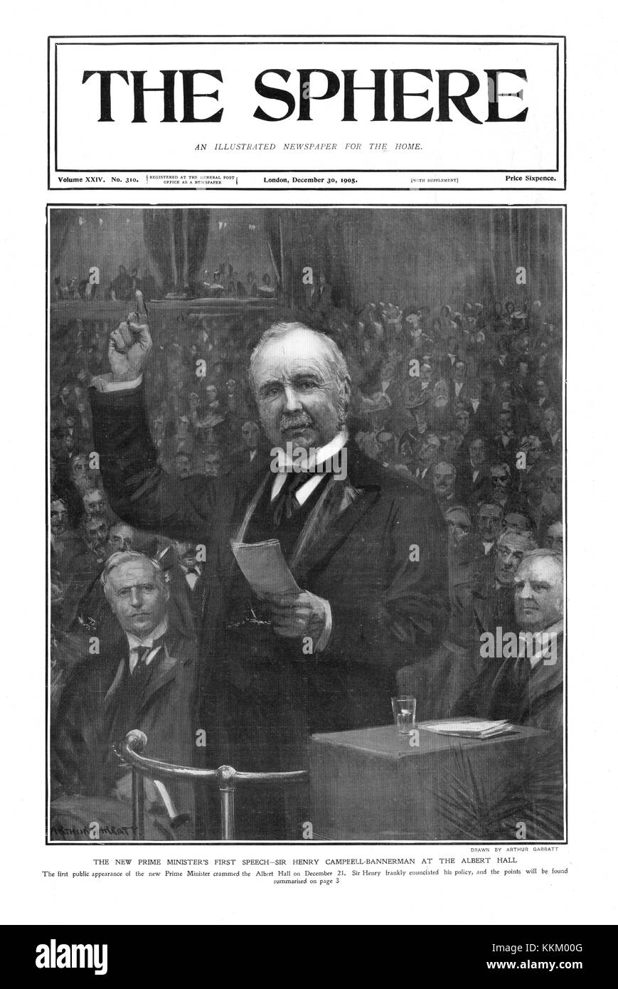 1905 La sfera del Primo Ministro britannico Sir Henry Campbell-Banneman Foto Stock