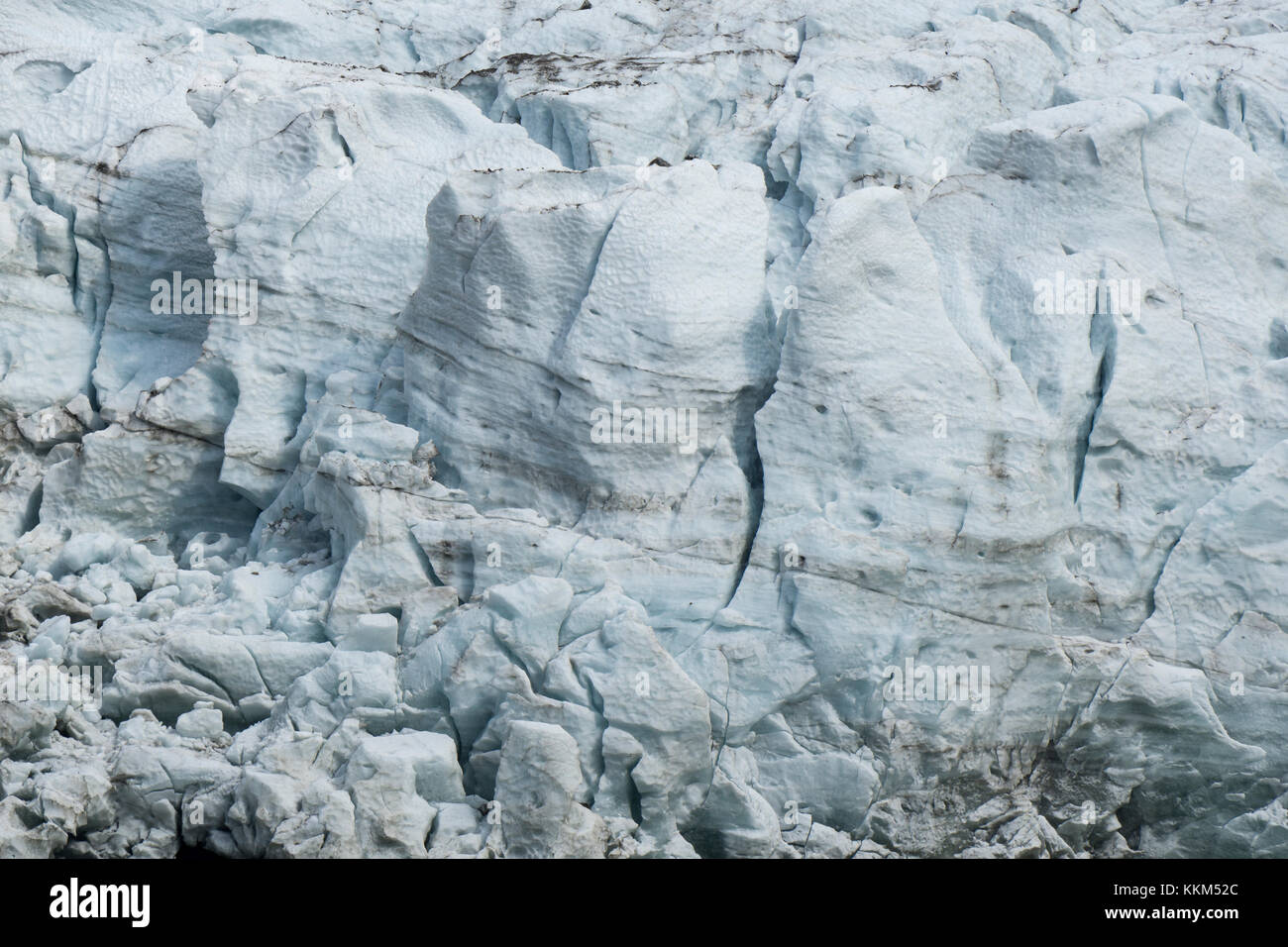 La magnifica vista del Glacier des Bossons . Sulle Alpi francesi. Chamonix. Foto Stock
