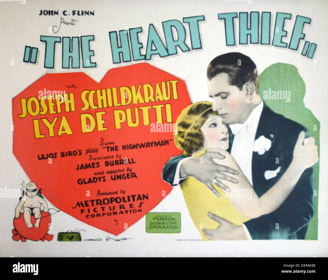 La carta della lobby per "Heart Thief" contiene materiale promozionale per il film, che ne mette in evidenza i personaggi e i temi. L'uscita del film e la campagna di marketing hanno utilizzato questa rappresentazione visiva per coinvolgere il pubblico. Foto Stock