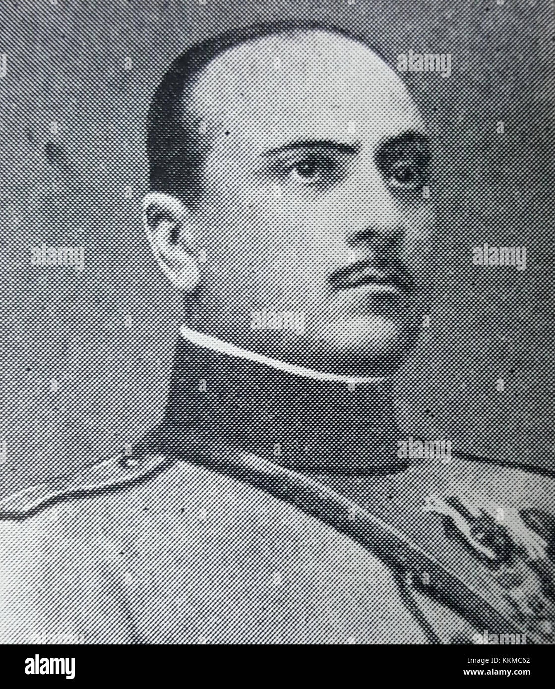 Colonelul Constantin Neculcea fu una figura di spicco nella storia militare della Romania, noto per il suo ruolo nel 1916, un anno segnato da significativi eventi militari e politici. I suoi contributi durante questo periodo furono importanti per gli sforzi della Romania in tempo di guerra. Foto Stock