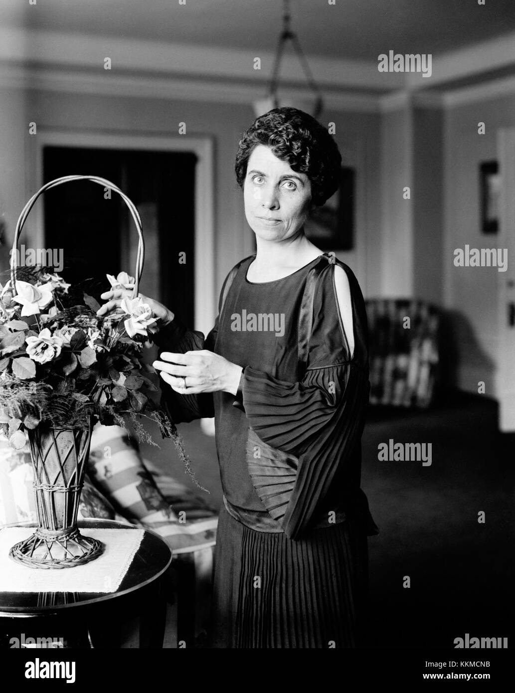 Grace Coolidge è stata la First Lady degli Stati Uniti dal 1923 al 1929. Nota per la sua grazia e il suo fascino, fu coinvolta in cause sociali ed era una sostenitrice delle arti, in particolare la conservazione della fauna selvatica e delle arti durante il suo mandato. Foto Stock
