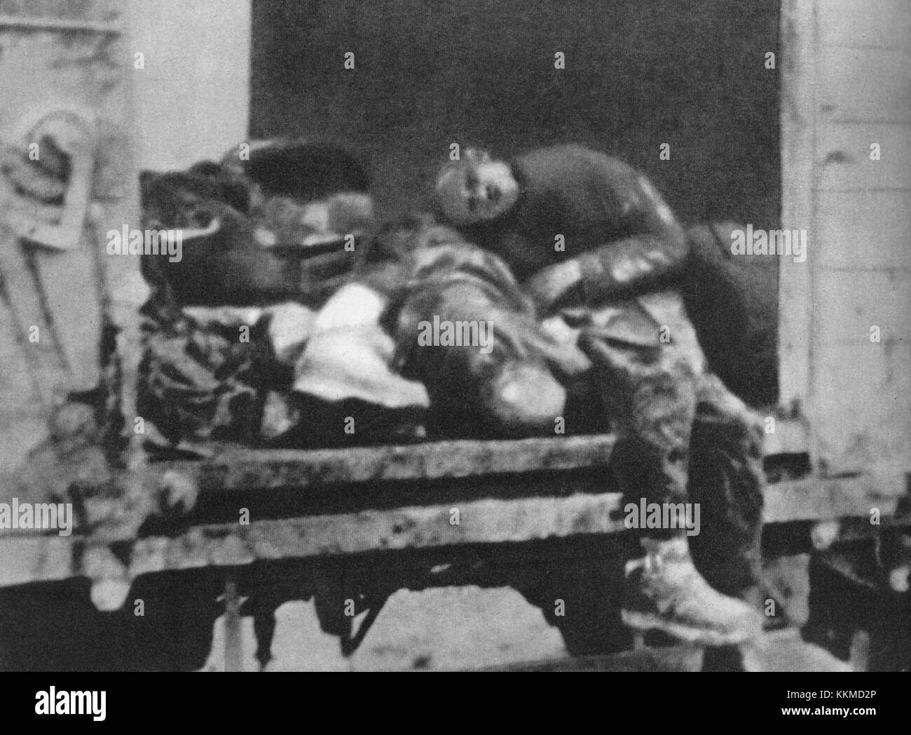 Treno dal Ghetto di Varsavia a Treblinka 1942 agosto Foto Stock