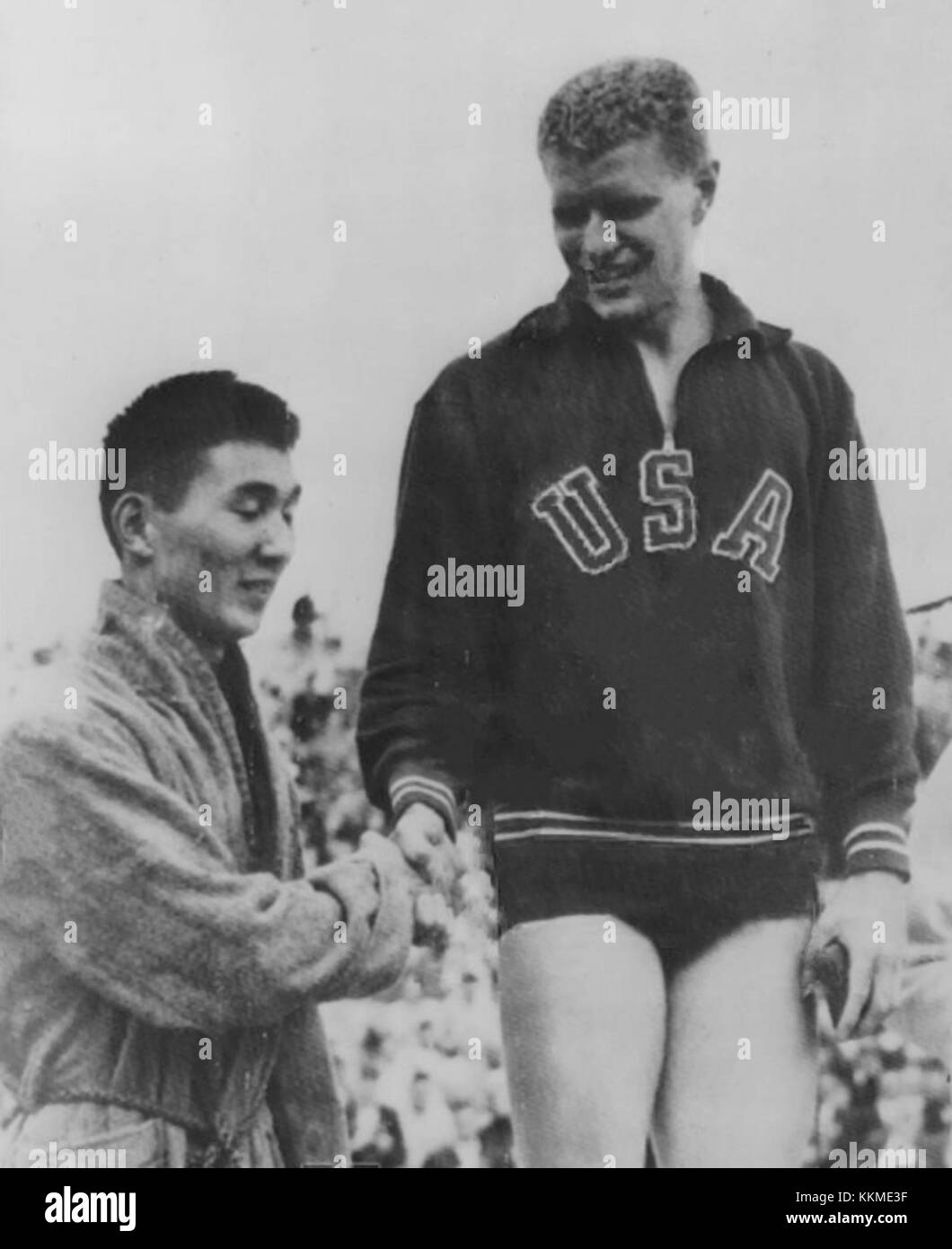 Hiroshi Suzuki e Clarke Scholes 1952 Foto Stock
