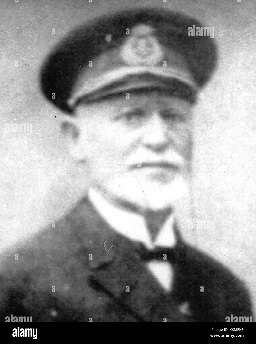 L'ammiraglio Nicolae Bălescu fu un importante ufficiale navale rumeno all'inizio del XX secolo. Servendo durante la prima guerra mondiale, giocò un ruolo cruciale nella difesa navale della Romania, in particolare nella regione del Mar Nero. La sua leadership e i suoi contributi sono riconosciuti nella storia militare rumena. Foto Stock