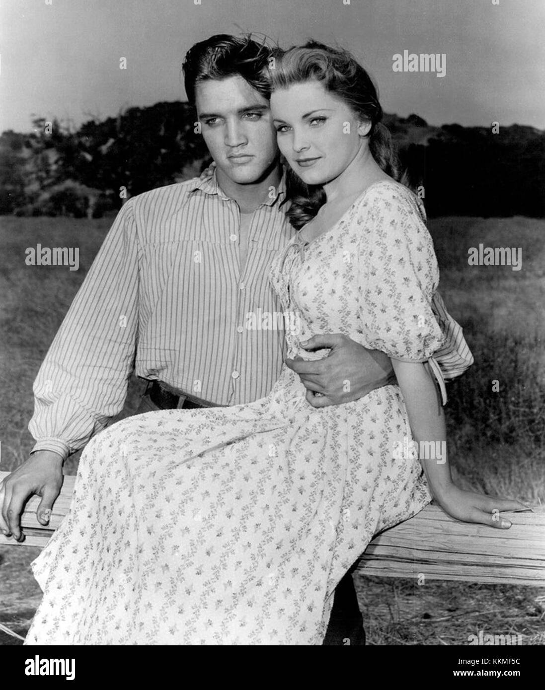 Elvis Presley Deborah Paget Love Me Tender 1957 Foto Stock