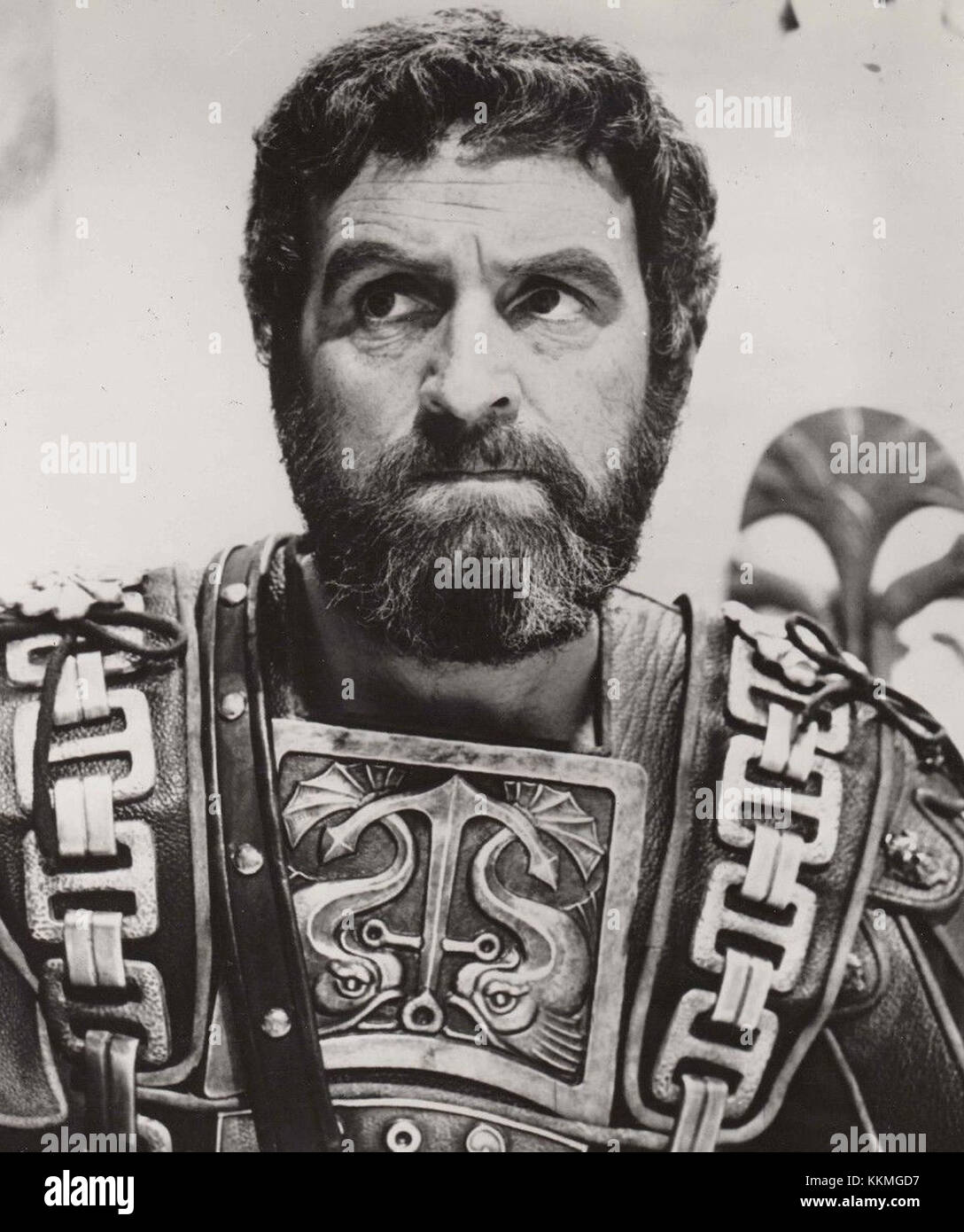 Un'immagine statica del film Cleopatra con Andrew Keir, che mostra il suo ruolo nel film e il suo contributo al film iconico. Foto Stock