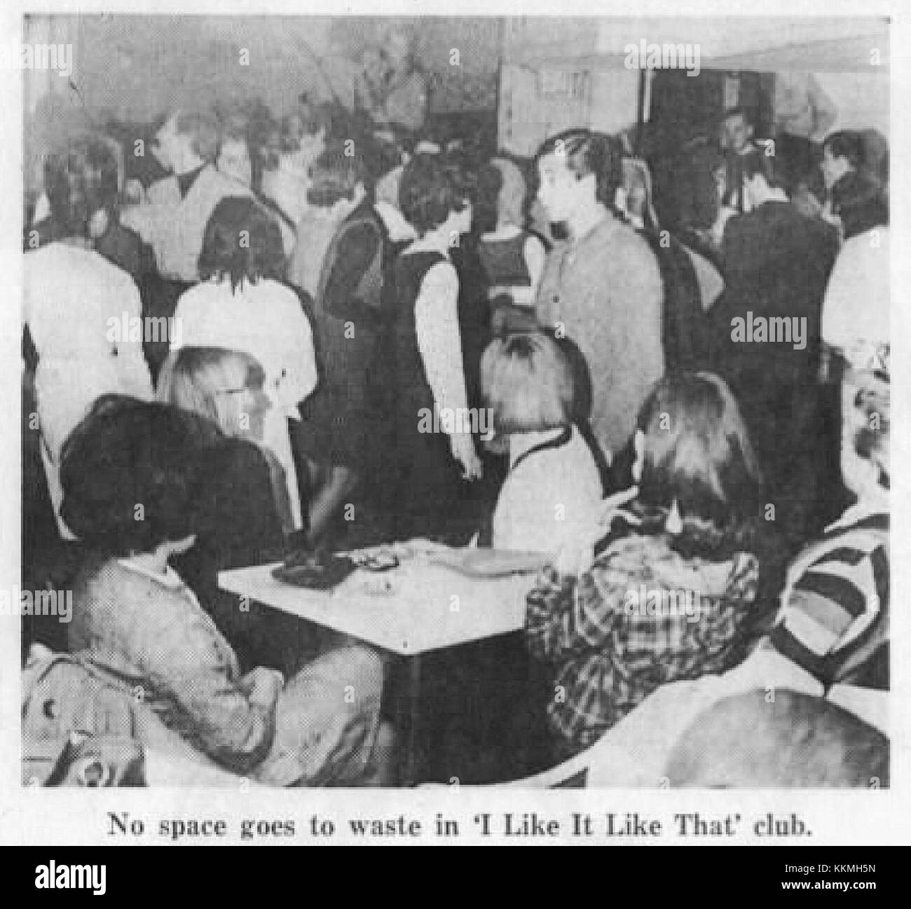 L'immagine del 18 marzo 1965 presenta un momento al nightclub "mi piace come quello" di Allentown, Pennsylvania, che cattura la vivace vita notturna e la scena di intrattenimento dell'epoca. Foto Stock