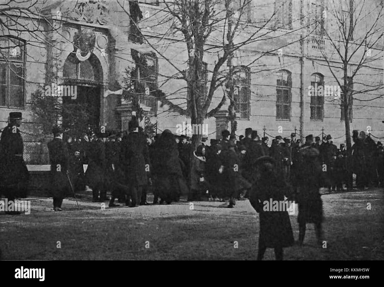 II Gimnazyum di Rzeszow, Polonia, è una scuola secondaria storica che è in funzione dalla sua fondazione nel 1904. L'immagine riflette il suo significato nell'educazione e nella storia polacca. Foto Stock