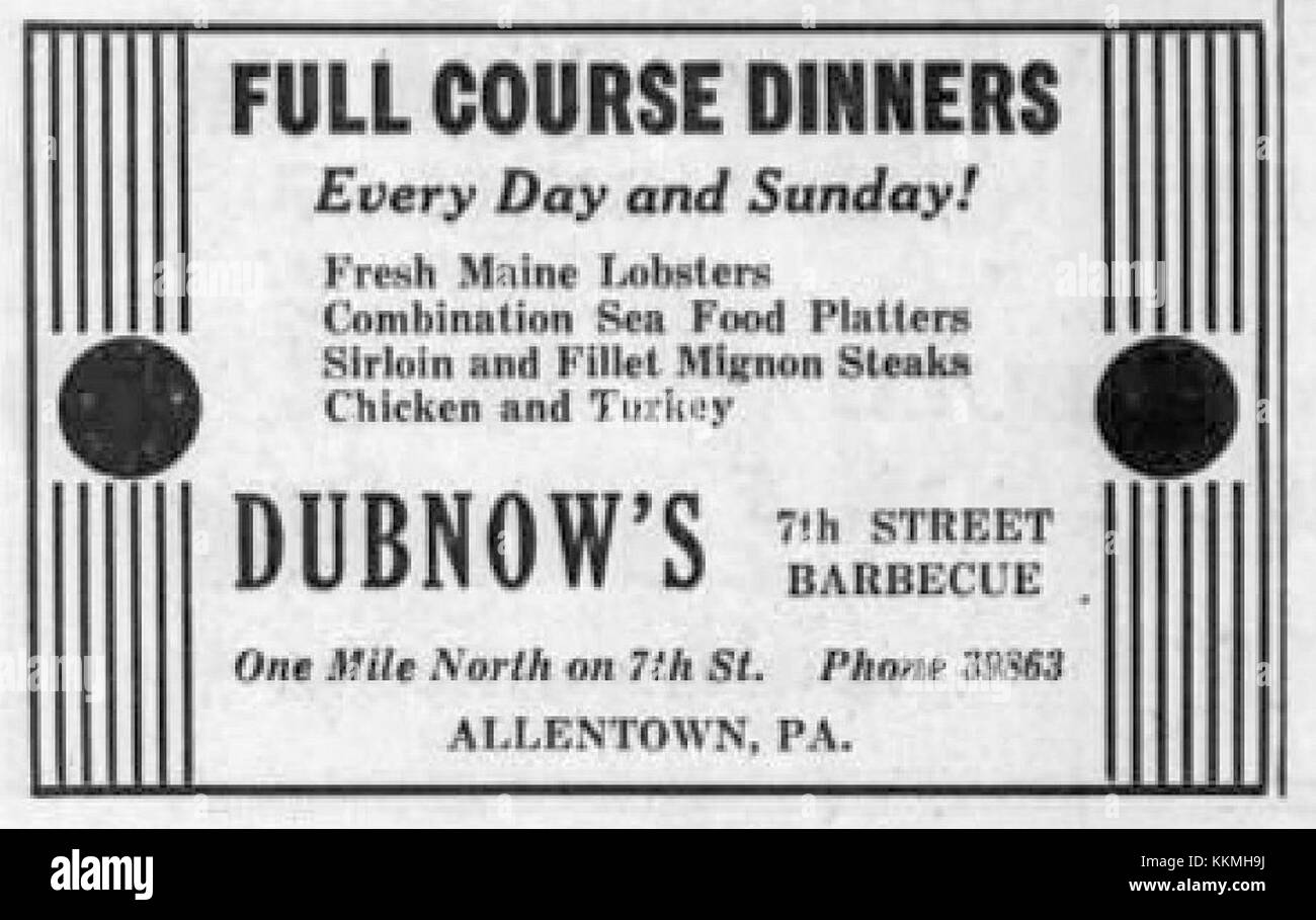 Un'immagine storica del Seventh Street Barbecue di Allentown, Pennsylvania, tenutosi il 22 aprile 1942. Questo evento riflette la vita sociale e culturale del periodo, in particolare durante la seconda guerra mondiale, con incontri di comunità che fungono da importanti eventi sociali. Foto Stock