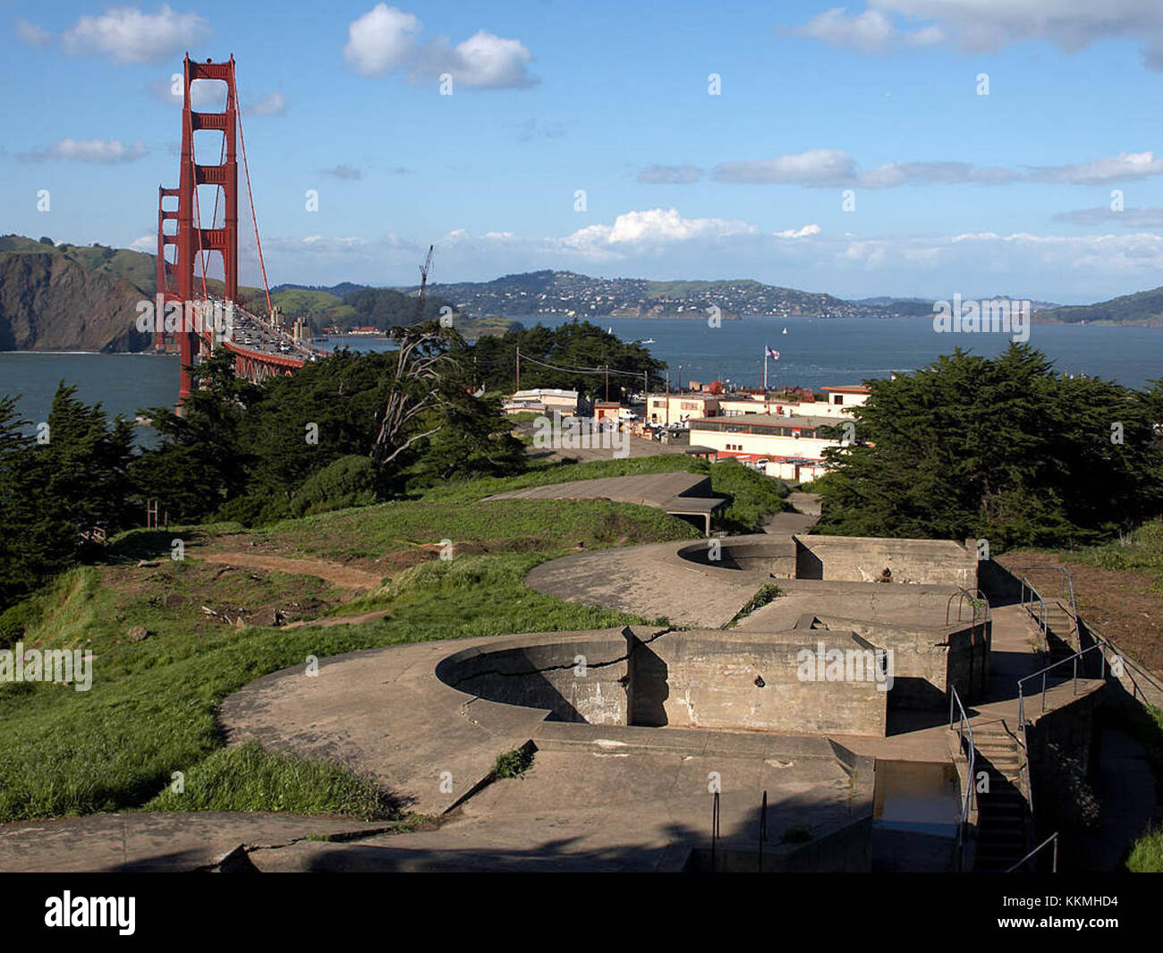 Il Presidio di San Francisco, un ex avamposto militare ora parte della Golden Gate National Recreation area. Foto Stock