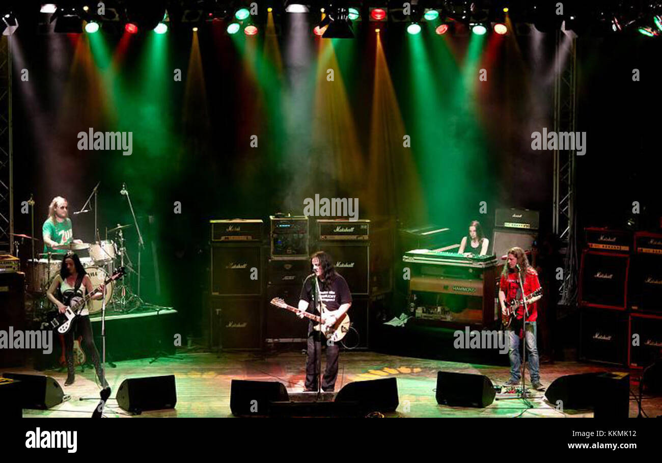 L'evento del 19 maggio 2012, con Vicki vomit e Anja Pankotsch a Erfurt, mostra una performance dal vivo di questi artisti, probabilmente legata alla scena musicale alternativa o punk. Foto Stock