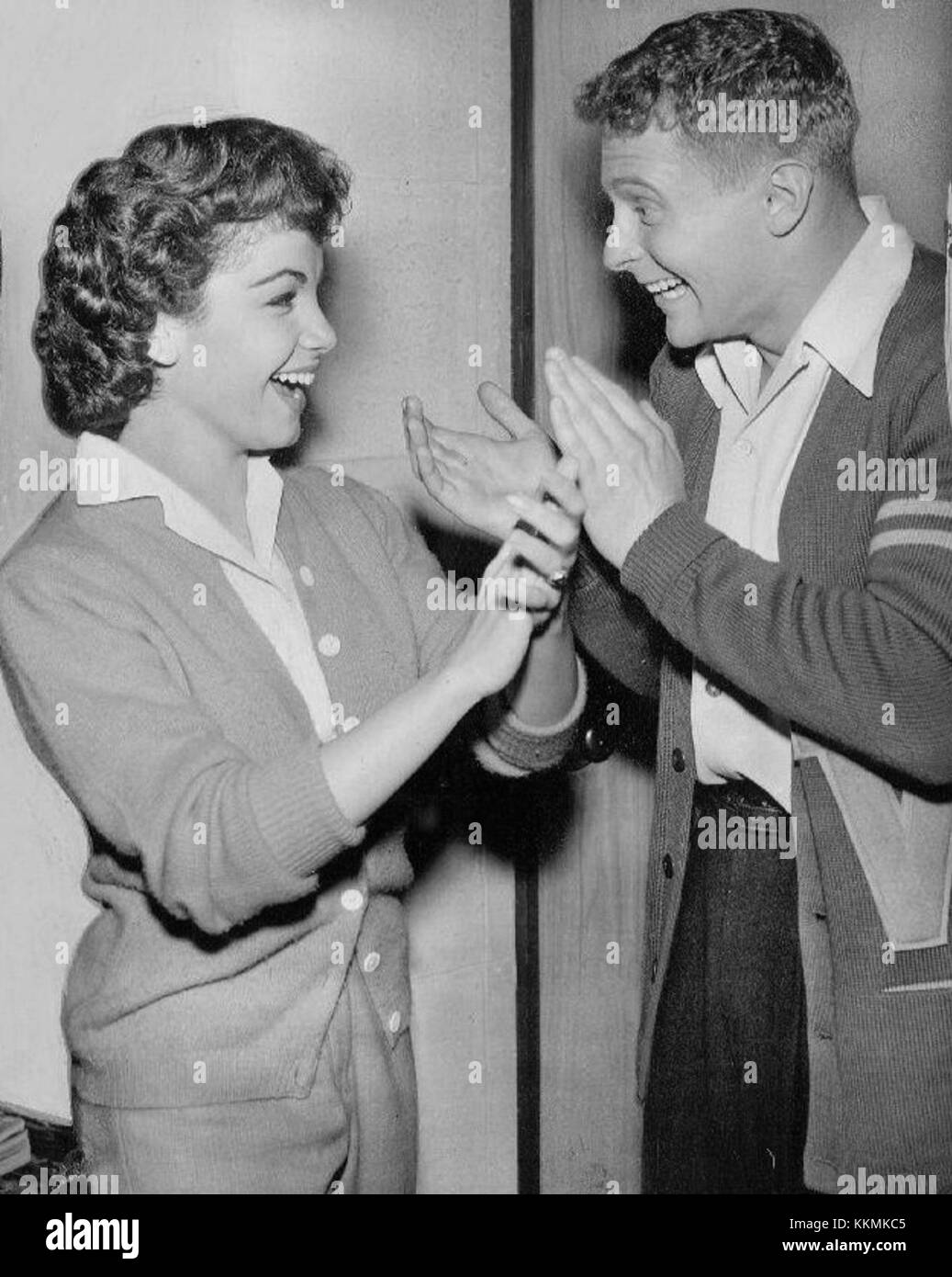 Un ritratto di Annette Funicello nel 1959, che cattura l'attrice e cantante durante il suo passaggio da Mouseketeer a pop star. Foto Stock