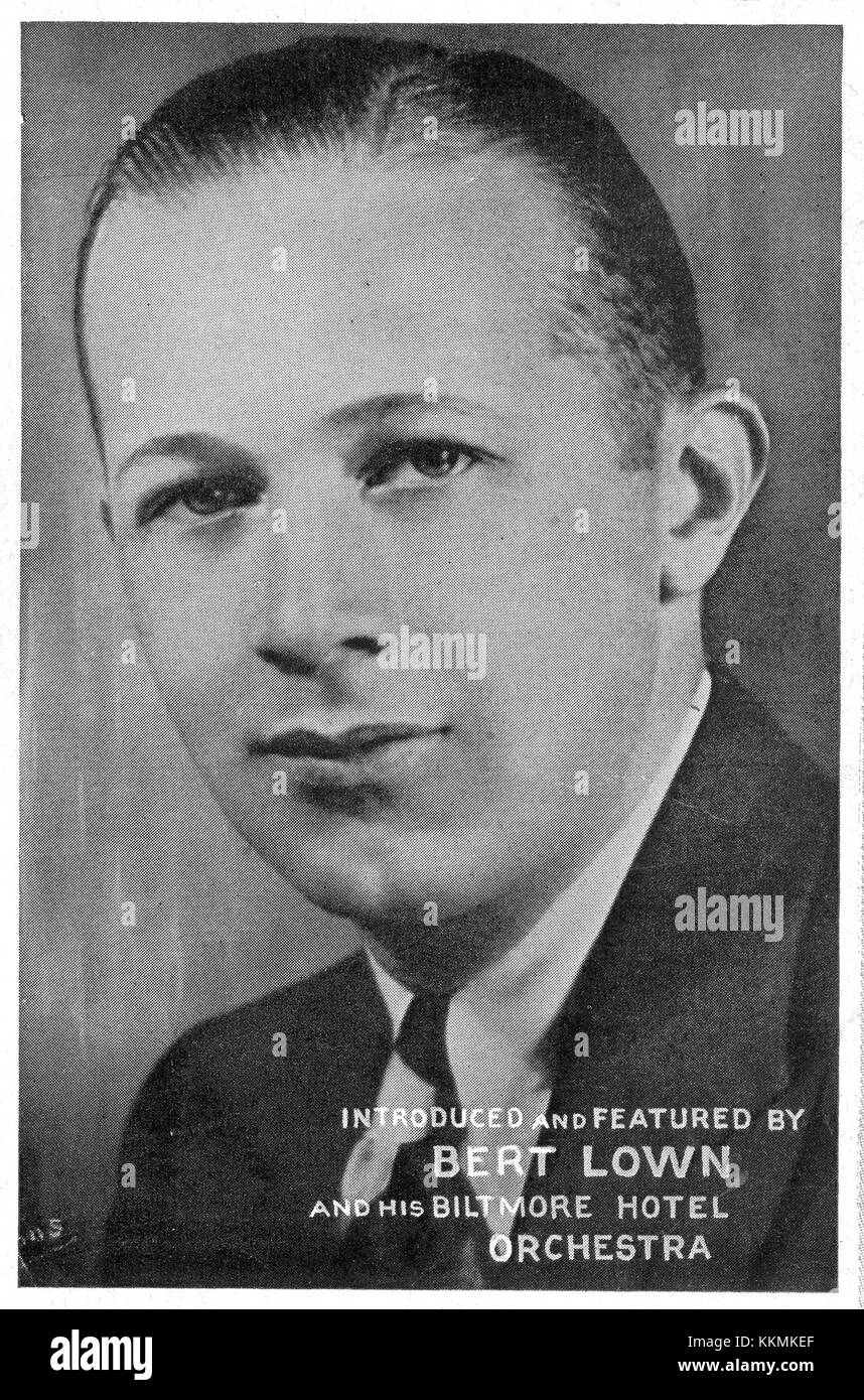 Bert Lown era un musicista o artista, probabilmente noto per i suoi contributi alla musica o all'intrattenimento. Un ulteriore contesto contribuirebbe a identificare il suo ruolo specifico e la sua influenza nel suo campo. Foto Stock