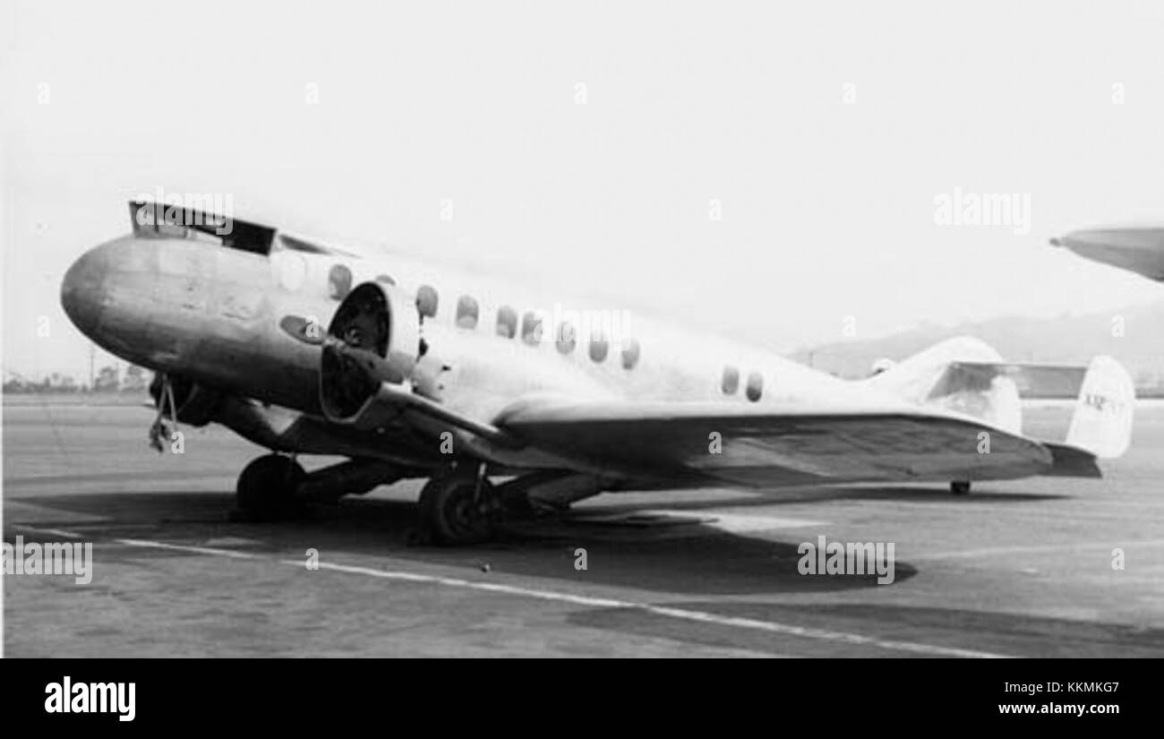 Il Capelis XC-12 fu un primo aereo da trasporto americano sviluppato negli anni '1930 È stato progettato per uso militare e civile ed era noto per la sua caratteristica configurazione della coda. Foto Stock
