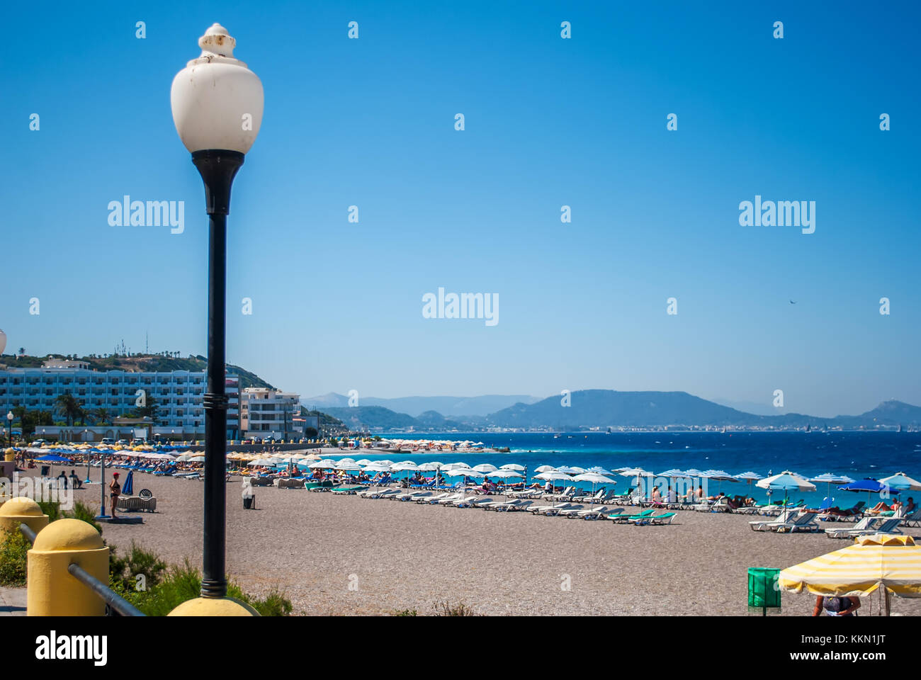 Rhodes Grecia 26 Agosto 2017 Panorama Sul Mare