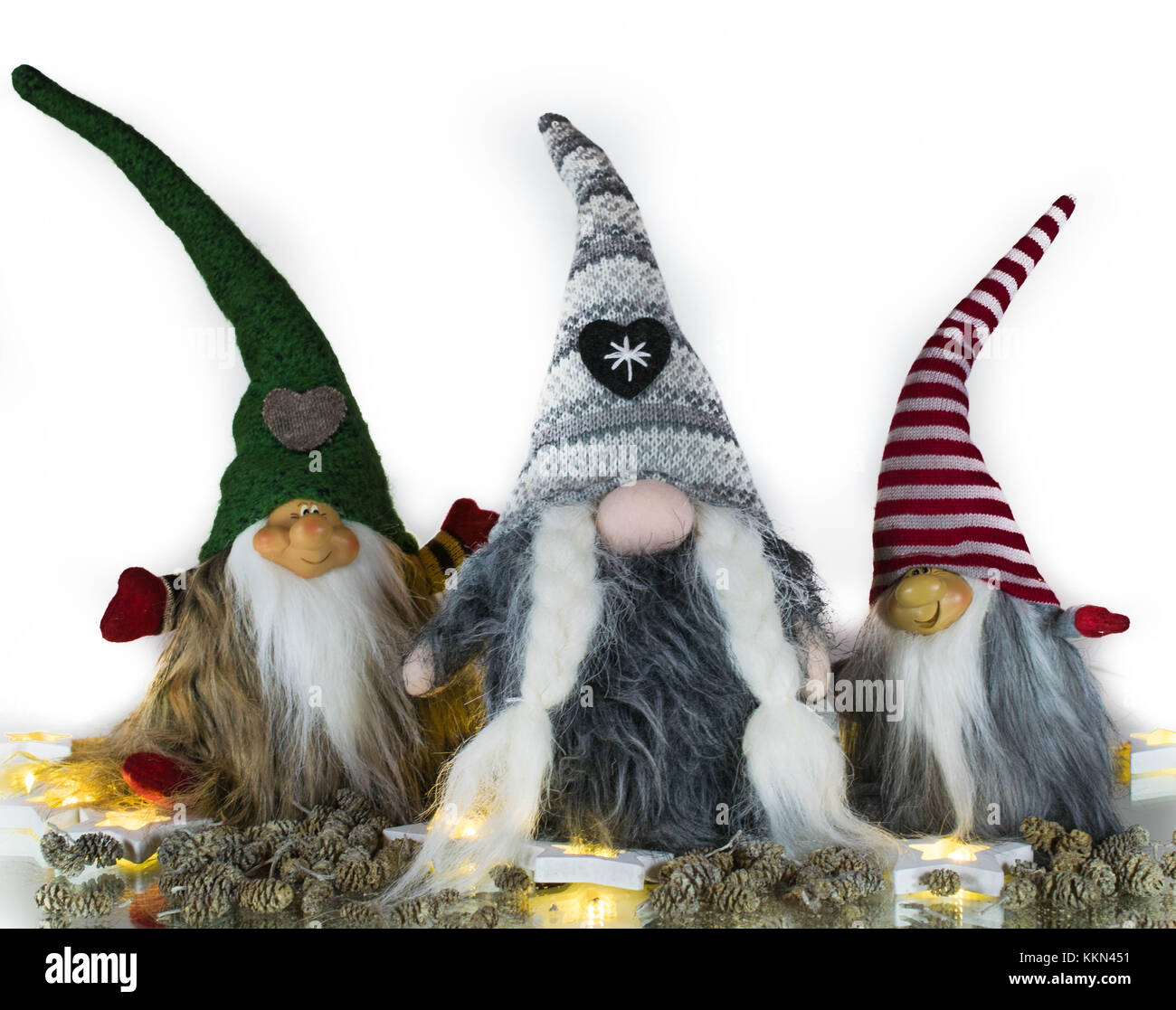 Personaggi fotografati in attesa di Babbo Natale Foto Stock