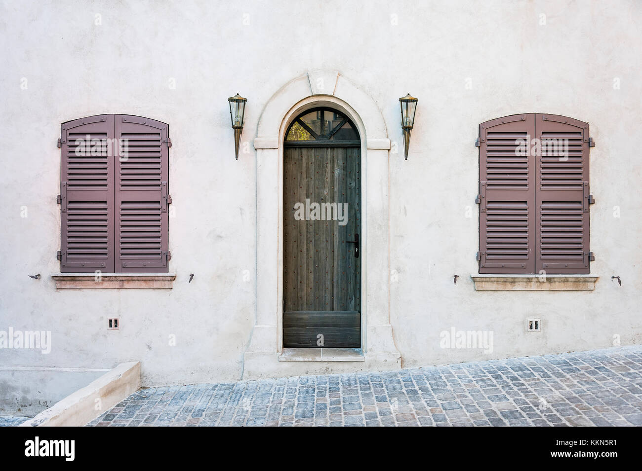 Affascinante dettaglio casa tradizionale, San Tropez, Francia. Foto Stock