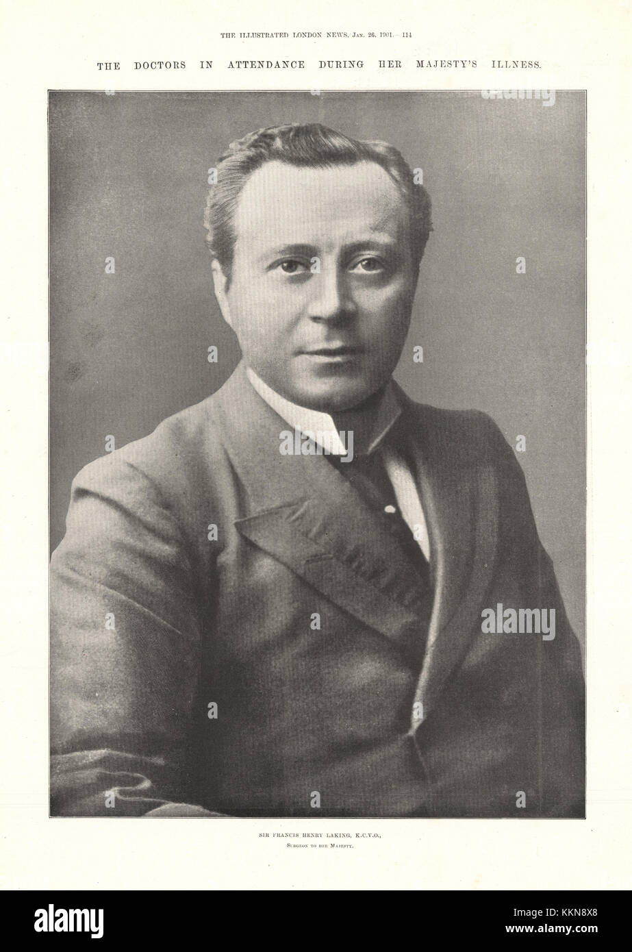 1901 ILN Sir Francis Laking, chirurgo di Queen Victoria Foto Stock