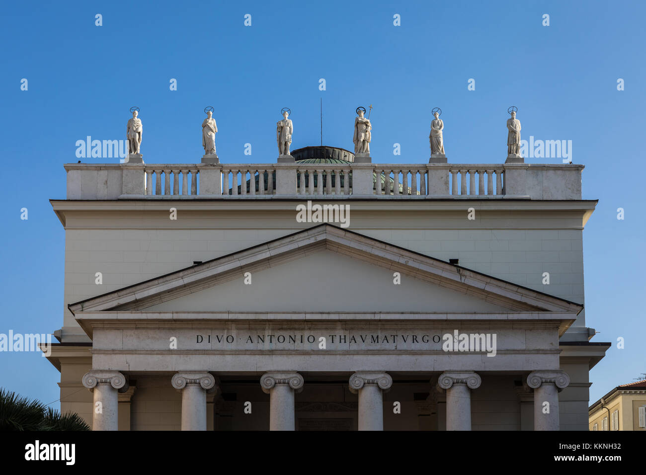 Chiesa di Sant' Antonio Taumaturgo dettaglio - Trieste, friuli venezia giulia, Italia Foto Stock