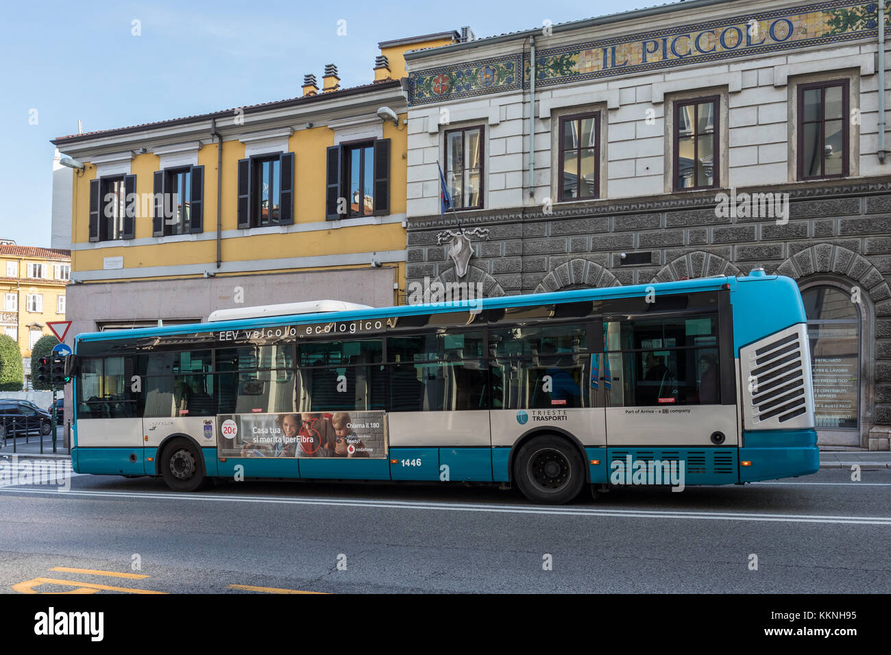 Bus locale a Trieste, Italia Foto Stock