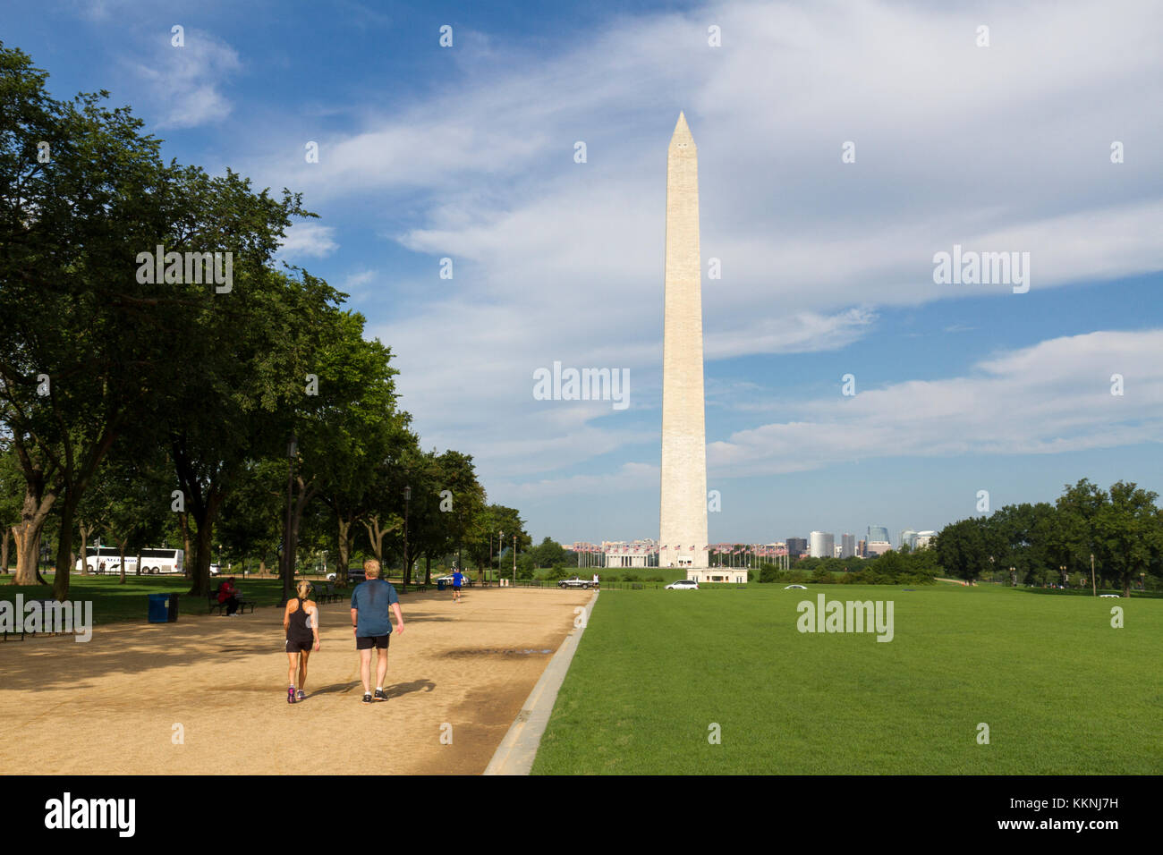 Il Monumento di Washington, Washington DC, Stati Uniti d'America. Foto Stock