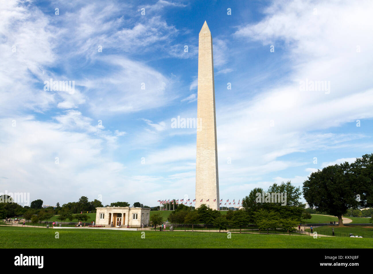Il Monumento di Washington, Washington DC, Stati Uniti d'America. Foto Stock