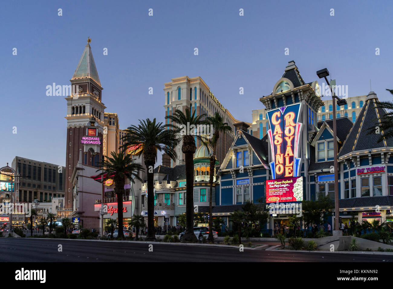 La striscia di Las Vegas, Nevada, STATI UNITI D'AMERICA Foto Stock