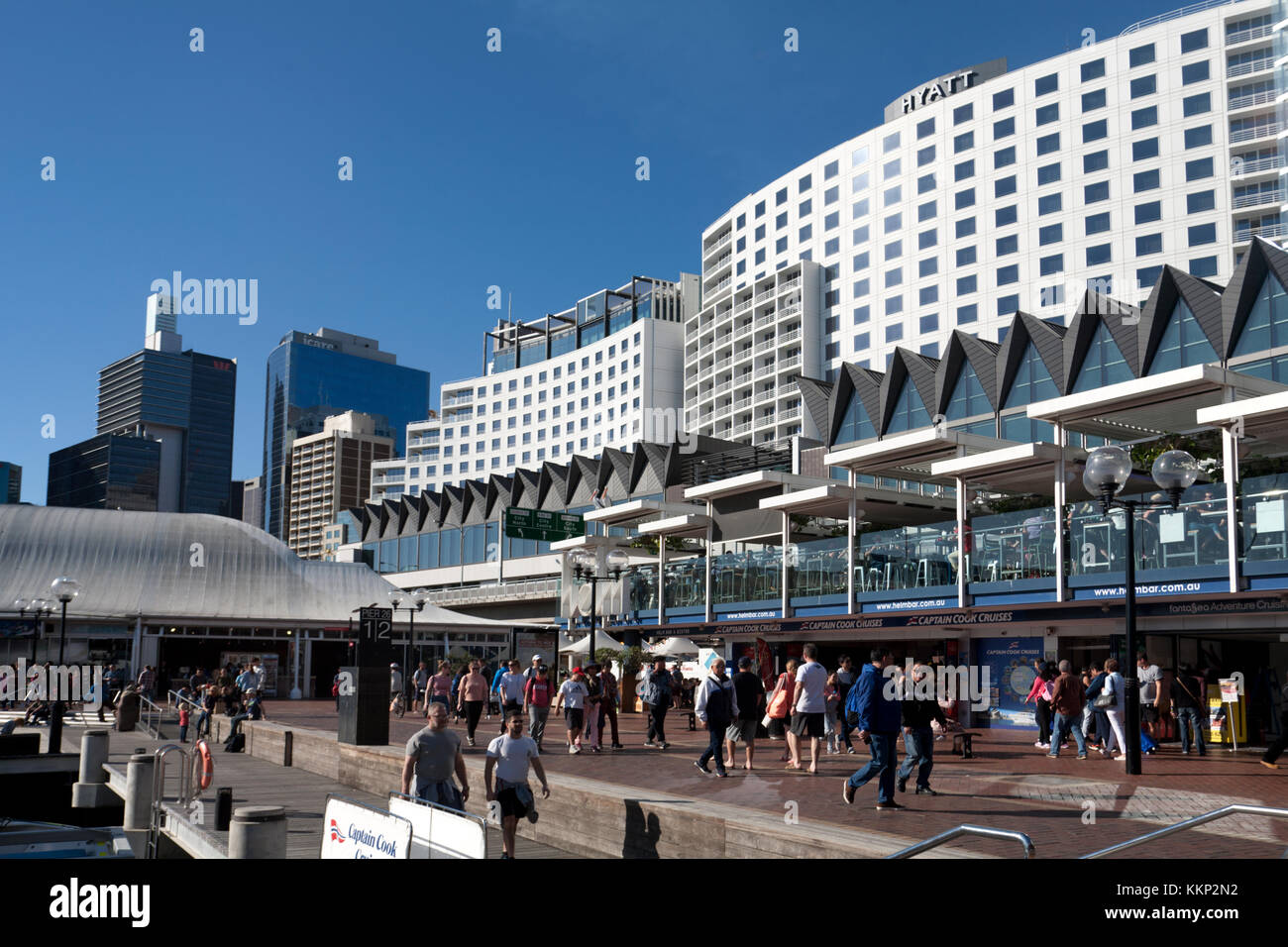 Il distretto centrale degli affari Darling Harbour sydney New South Wales AUSTRALIA Foto Stock