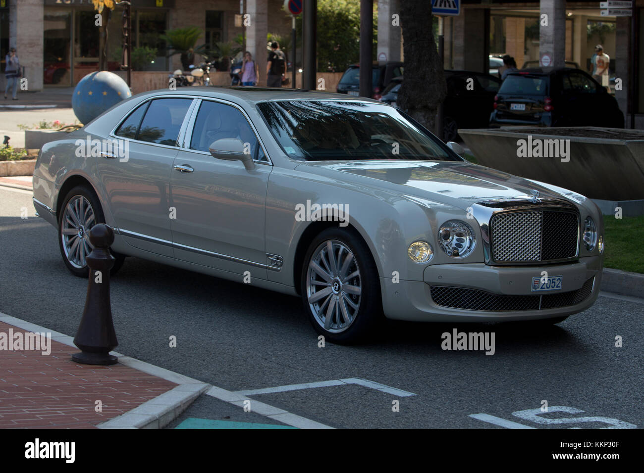 Bentley Mulsanne, il Principato di Monaco e Monte Carlo Foto Stock