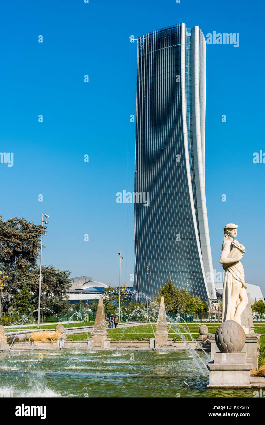 Generali o Torre Hadid torre, Milano, Lombardia, Italia Foto stock - Alamy
