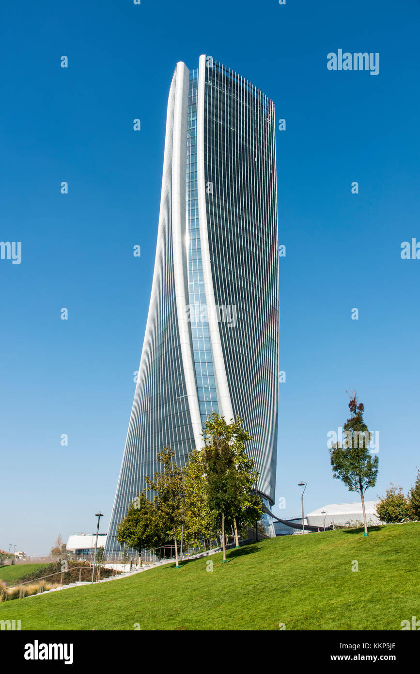 Generali o Torre Hadid torre, Milano, Lombardia, Italia Foto Stock
