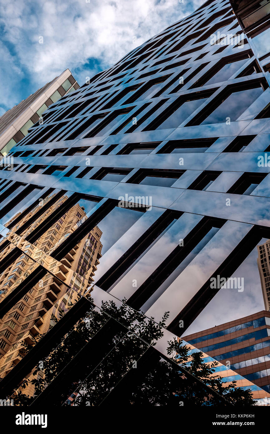 Facciata del negozio burberry, Michigan Avenue Chicago Foto Stock