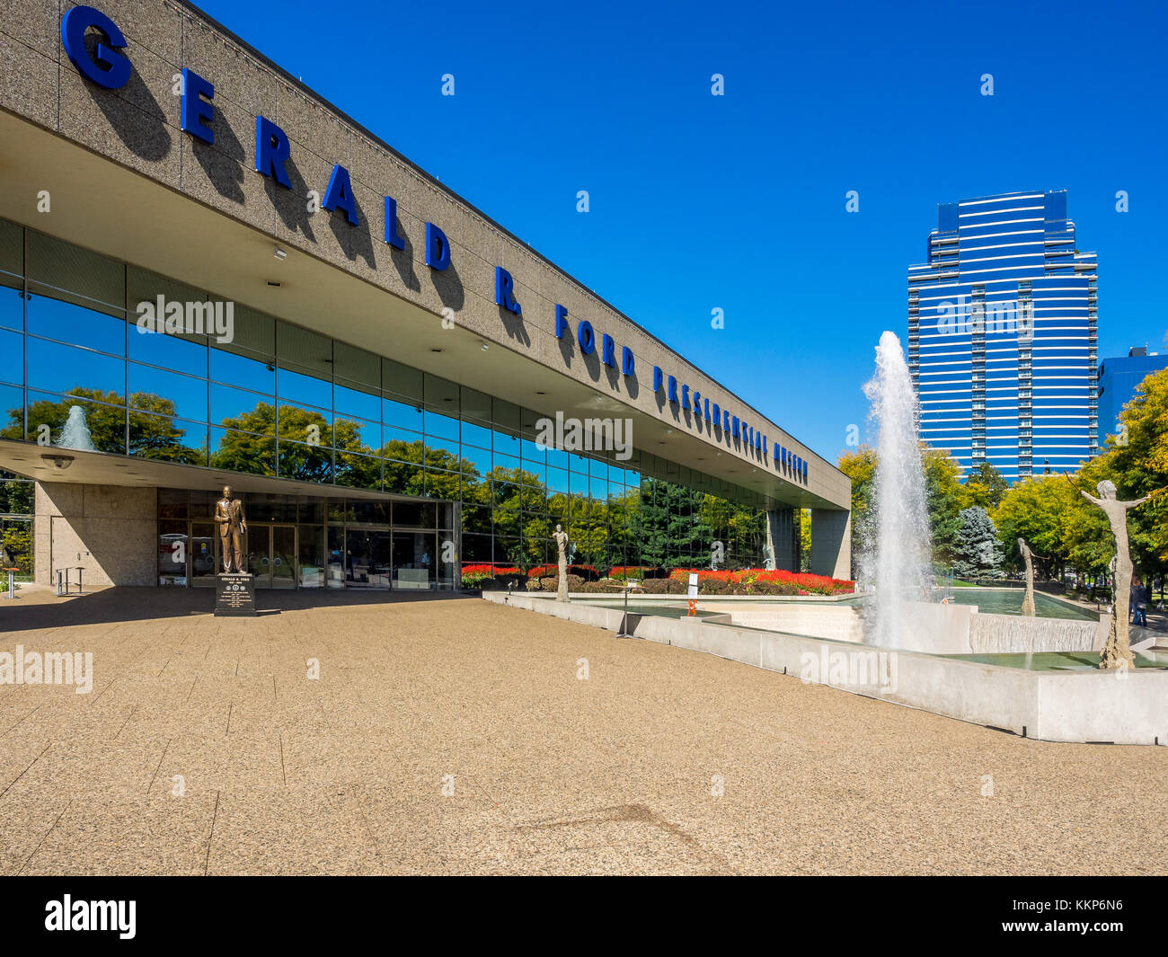 Gerald r ford museo presidenziale campus - Grand Rapids, Michigan Foto Stock