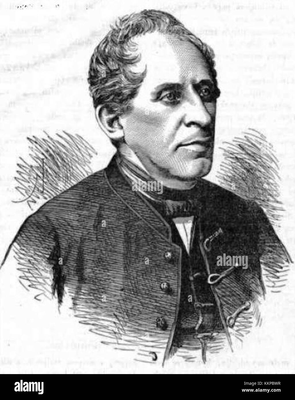 Janez Bleisweis (1808–1881) è stato un politico sloveno, giornalista, medico, veterinario, scrittore, e insegnante. Come leader del movimento politico sloveno, fondò e curò la rivista "Kmetijske in rokodelske novizio" (Farmers' and Craftsmen's News) dal 1843 fino alla sua morte. Foto Stock
