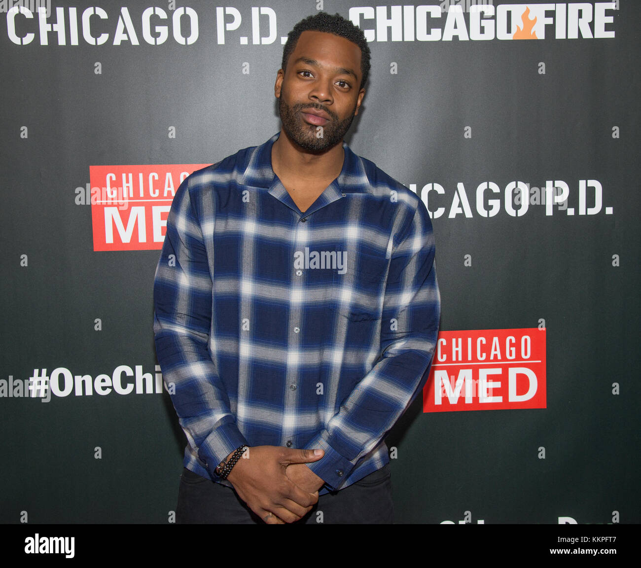 Arrivi per il 3° Chicago Press Day annuale con membri del cast di Chicago Fire, Chicago Med e Chicago P.D. con: LaRoyce Hawkins dove: Chicago, Illinois, Stati Uniti quando: 30 ottobre 2017 credito: WENN Foto Stock
