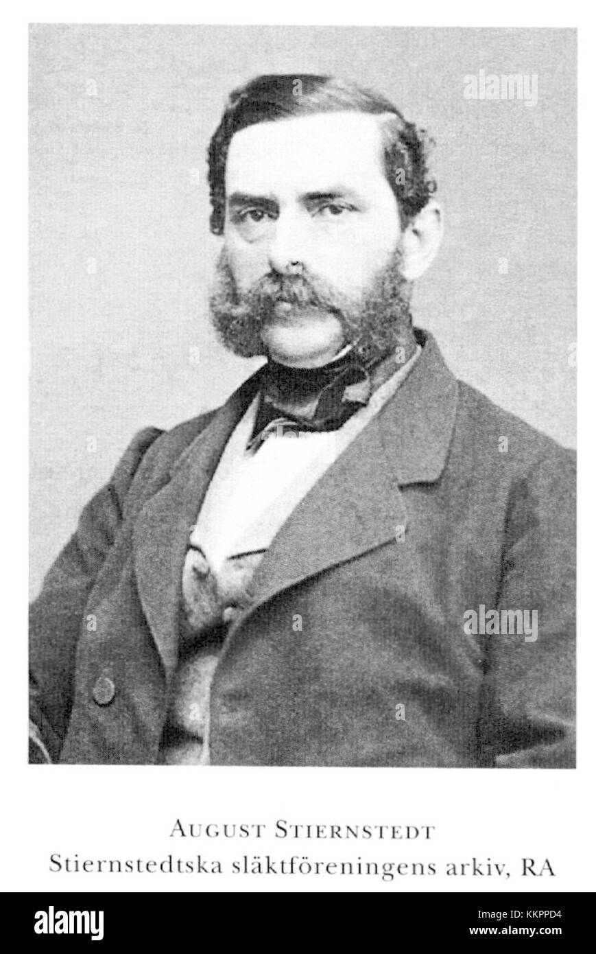 August W. Stiernstedt è stato un artista svedese noto per i suoi contributi alla pittura e al design tra la fine del XIX e l'inizio del XX secolo. Le sue opere spesso si concentravano sulla natura e sui paesaggi, catturando l'essenza della vita rurale svedese. Foto Stock