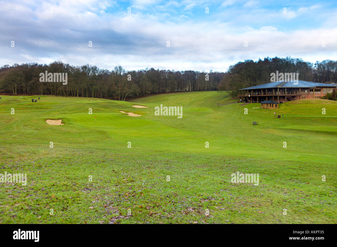 Ashridge Golf Club in The Chiltern Hills, Hertfordshire, Regno Unito Foto Stock