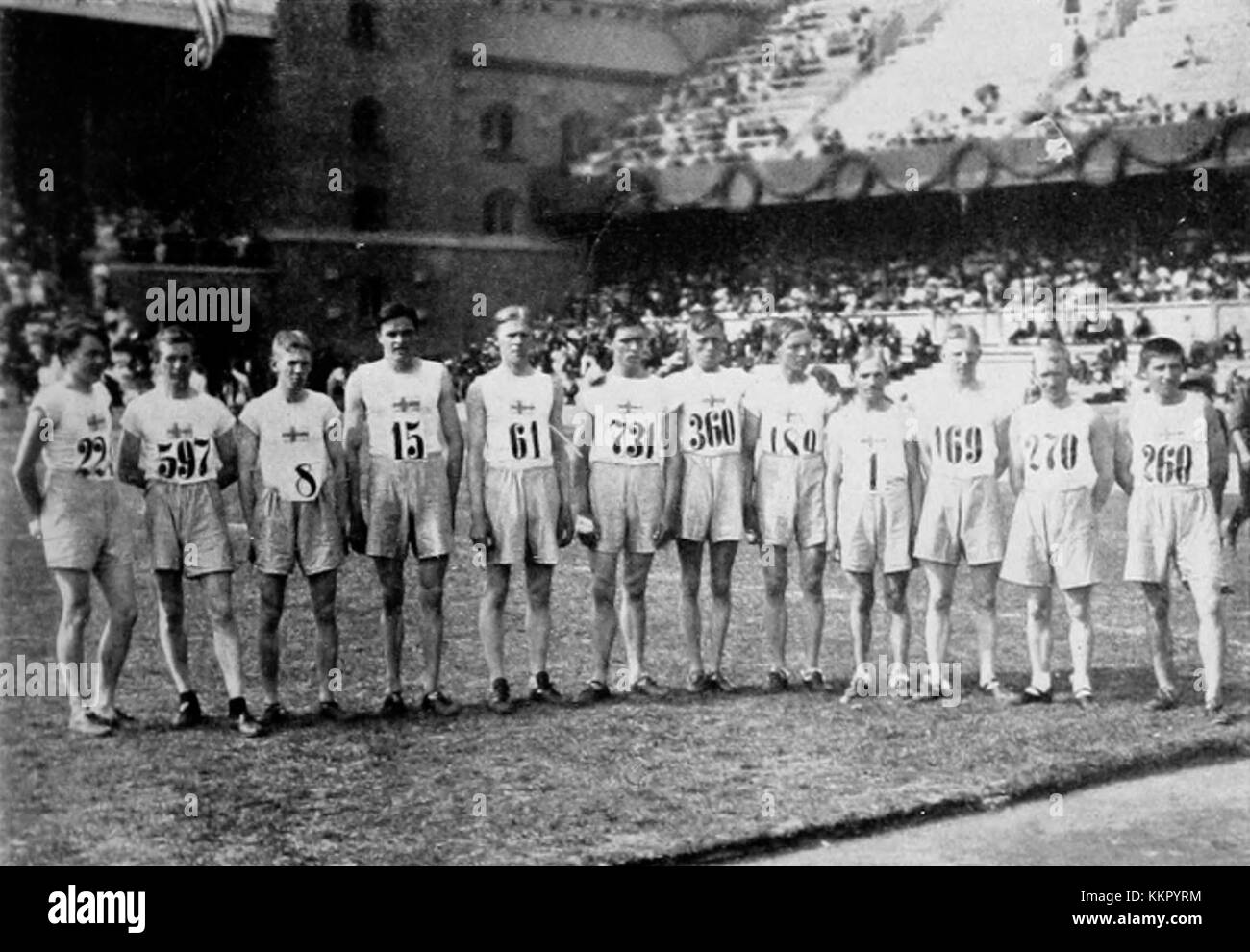 L'evento 1912 Athletics Men's Cross Country è stato una competizione storica, che ha ospitato atleti di corsa a lunga distanza all'inizio del XX secolo, parte della più ampia cultura atletica. Foto Stock