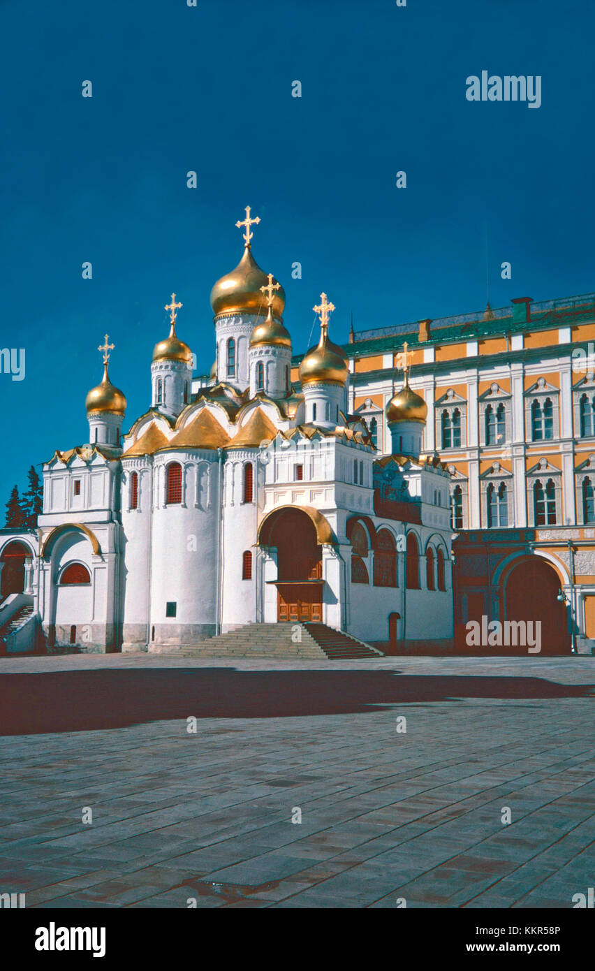 Cattedrale dell'Annunciazione,Cremlino Square,Mosca,Russia Foto Stock