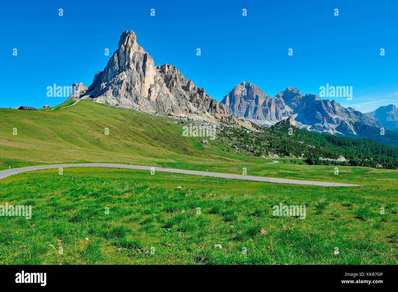 Montare Ra Gusela, Passo Giau a Cortina d'Ampezzo e San Vito di Cadore, Alpi Dolomitiche, Provincia di Belluno, regione Veneto, Italia Foto Stock