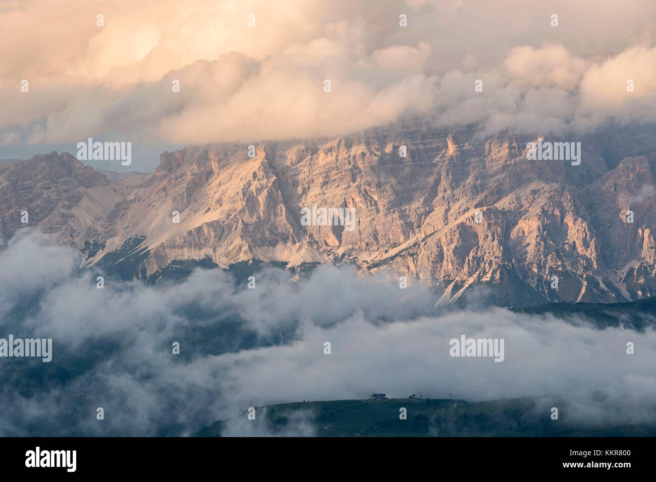 Sentiero delle alte creste, Arabba / Canazei, Trento / Belluno, Trentino Alto Adige / Veneto, Italia, Europa Foto Stock