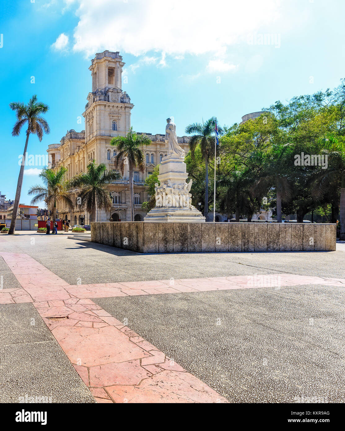 Una statua di Jose Marti in Avana nel Parque Central Foto Stock