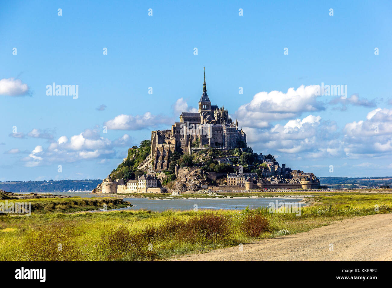 Le Mont Saint Michel in Francia Foto Stock