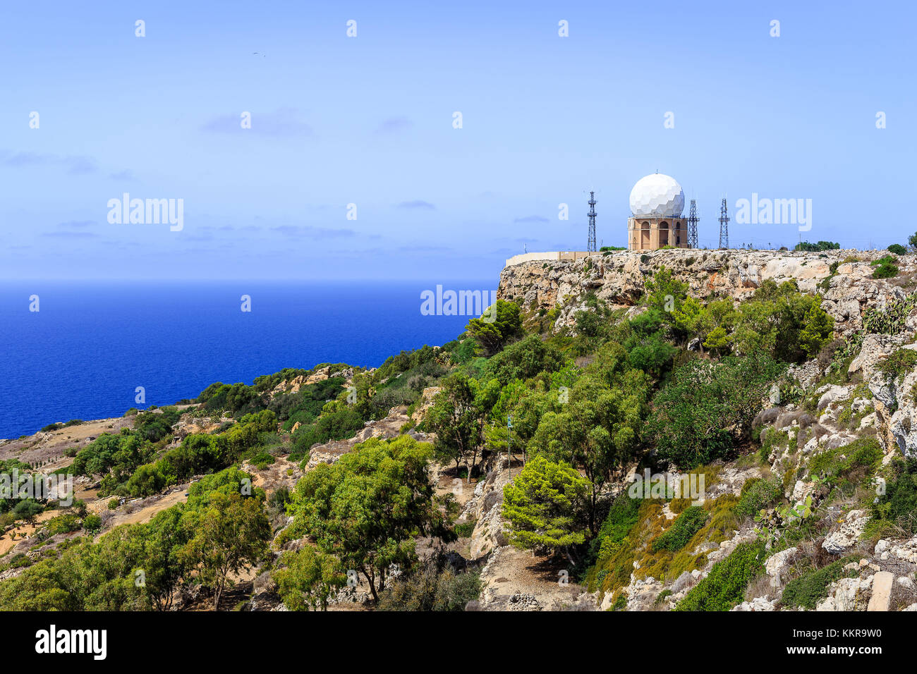 Malta, ufficialmente conosciuta come la Repubblica di Malta è un Southern isola Europea paese costituito da un arcipelago nel Mar Mediterraneo. Foto Stock