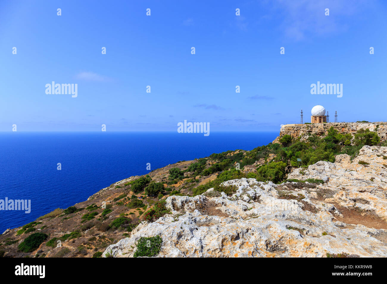 Malta, ufficialmente conosciuta come la Repubblica di Malta è un Southern isola Europea paese costituito da un arcipelago nel Mar Mediterraneo. Foto Stock
