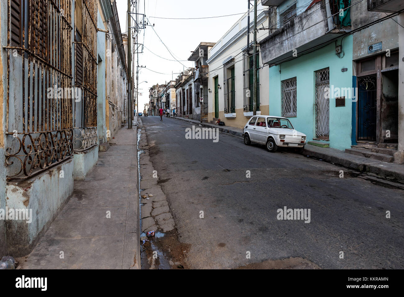 Le strade di Matanzas, Cuba Foto Stock