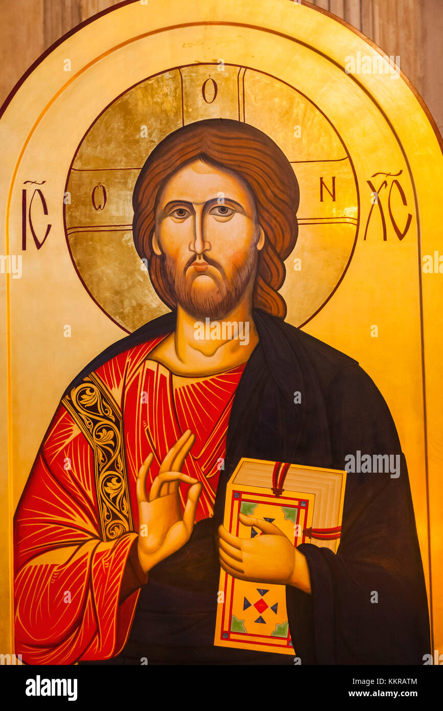 Inghilterra, Londra, St.Paul Cathedral, icona raffigurante Gesù Cristo Foto Stock