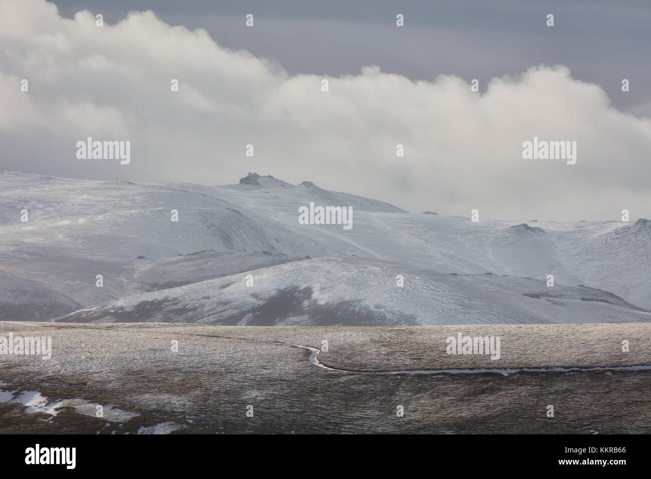 Paesaggio della Scozia la gamma della montagna nelle highlands Foto Stock